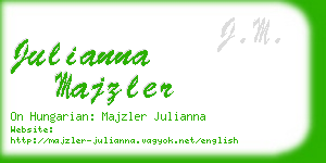 julianna majzler business card